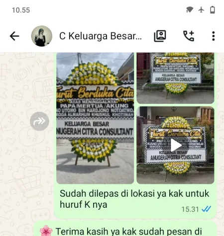 Pengiriman Papan Bunga Duka Pakuran Buayan